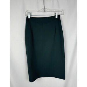 Hugo Boss Vaxine Pencil Jersey Houndstooth Pencil Skirt Dark Green Size 0 US